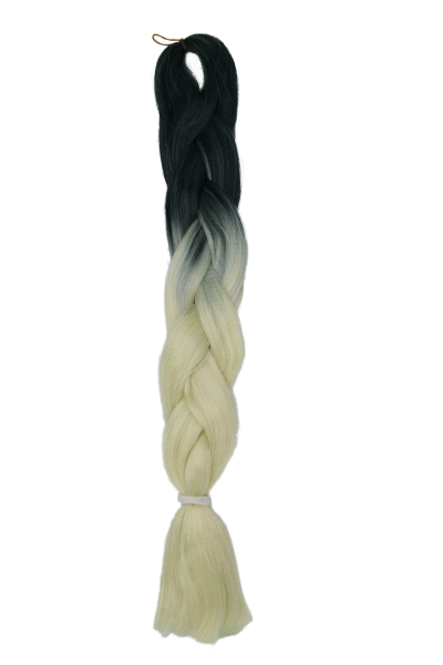 Flechthaar schwarez blond